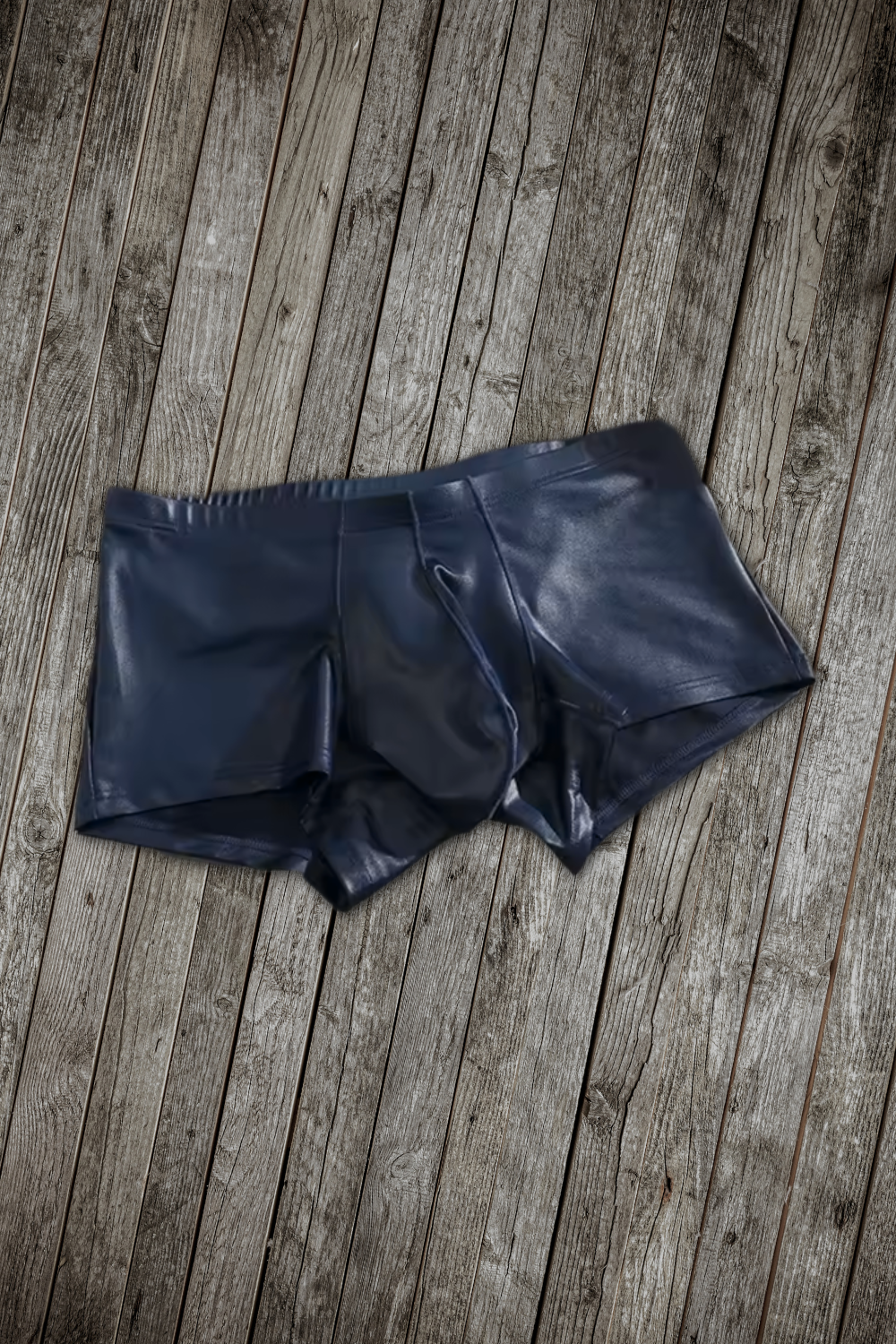 Olaf Aquario. Shiny Shorts. Blue Dark
