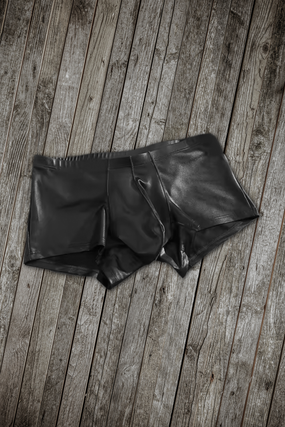 Ted Aquario. Shiny Shorts. Black