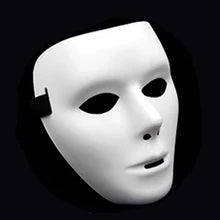 Maskulo NQ1351 White Opera Full Face Party Mask: plastic, for cosplay, Halloween, masquerade costumes, parties, games, and bedroom games.