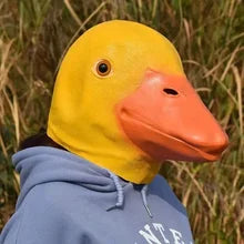 Maskulo Yellow Duck Dog Full Head Rubber Mask (NQ1471) for Cosplay, Parties, Role-Playing. Made of Plastic-Rubber.
