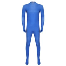 Maskulo NST332 Spandex Full Body Suit in Blue Arctic, perfect for bedroom games, cosplay, parties, posing, and role-playing.