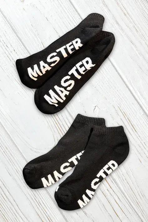 Ankle Socks "MASTER". Black + White - MSC111 - YX - www.maskulo.berlin - Local store