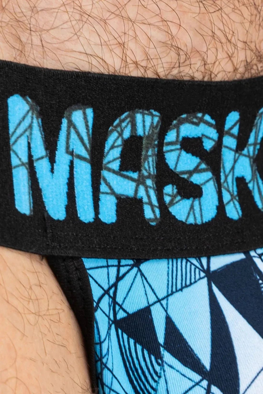 ARMOR Jock with ART - X effect. Black and Blue - MJS156 - Y2 - www.maskulo.berlin - Local store