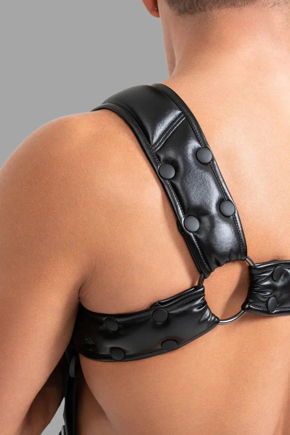 Body Harness with Push - up Effect. Black - MHR121 - Y5 - www.maskulo.berlin - Local store