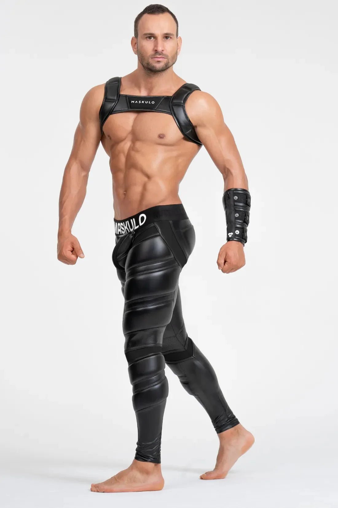 Bulldog Harness with 3D Logo. Black - MHR118 - Y5 - www.maskulo.berlin - Local store