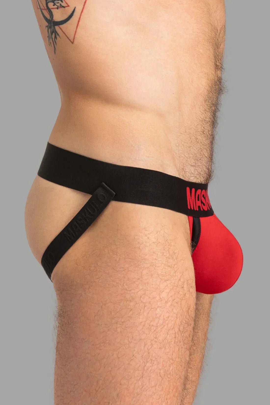 Captain - A Jock O - INSIDE - POUCH. Red and Black - MJS154 - Y3 - www.maskulo.berlin - Local store
