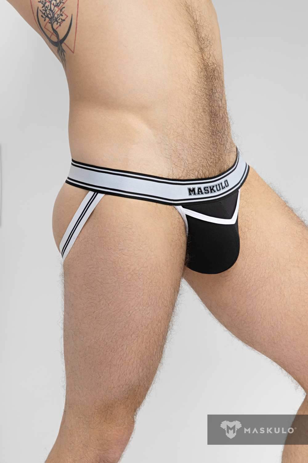 College Cotton Jock. Black+White - MJS135 - Y2 - www.maskulo.berlin - Local store