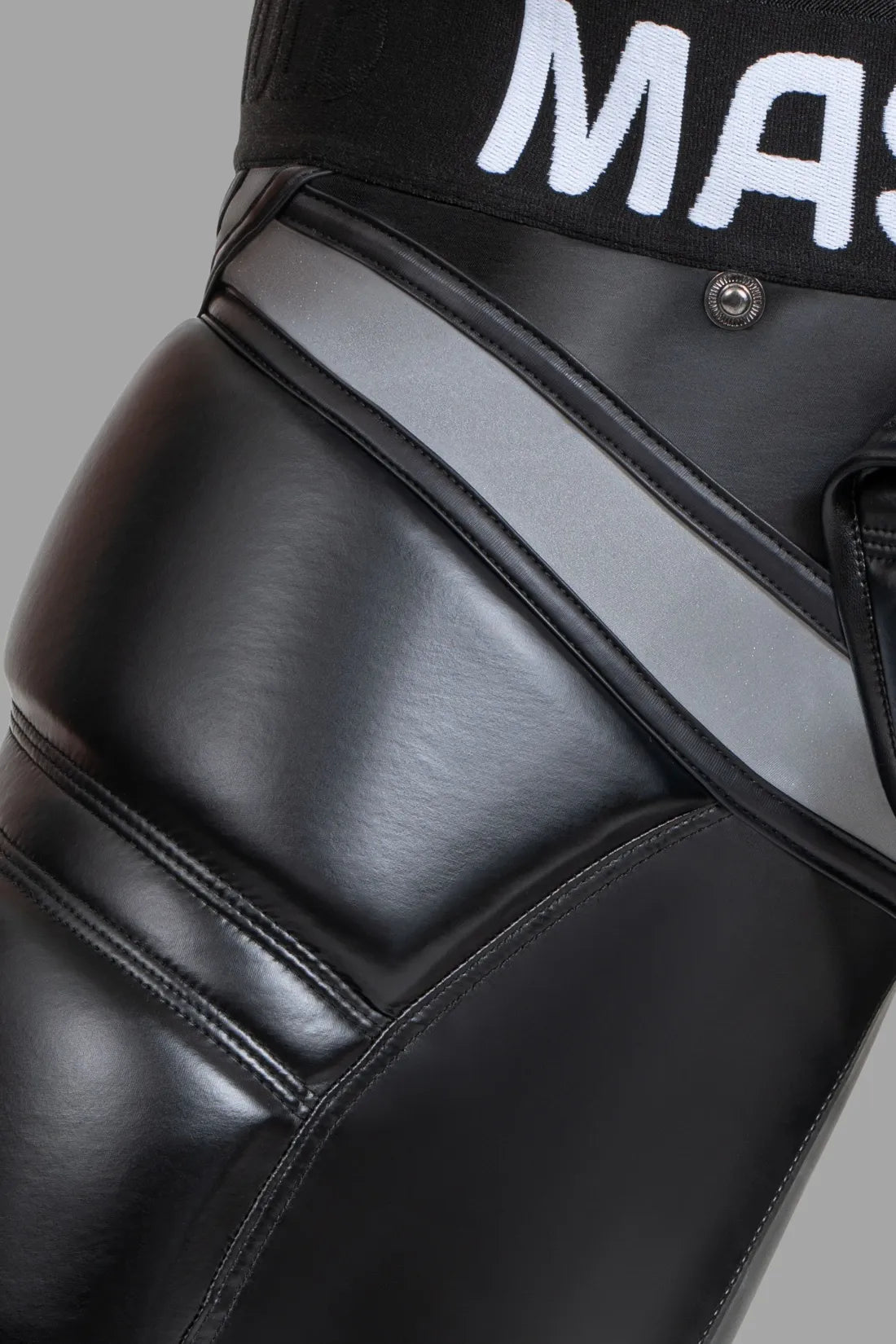 Cycling Shorts S size. 'Big Bulge'. Black and Grey Reflective Light - MSH112 - Y1 - www.maskulo.berlin - Local store