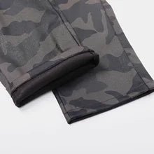 Dark Camo Thick PU Leather Jeans With Inner Faux Fur - NPN317-Y1 1 - www.maskulo.berlin Local City Store