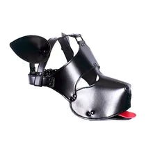 Fetish Puppy Mask with Zipper Hood and red tongue - NQ1354-YX 1 - www.maskulo.berlin Local City Store