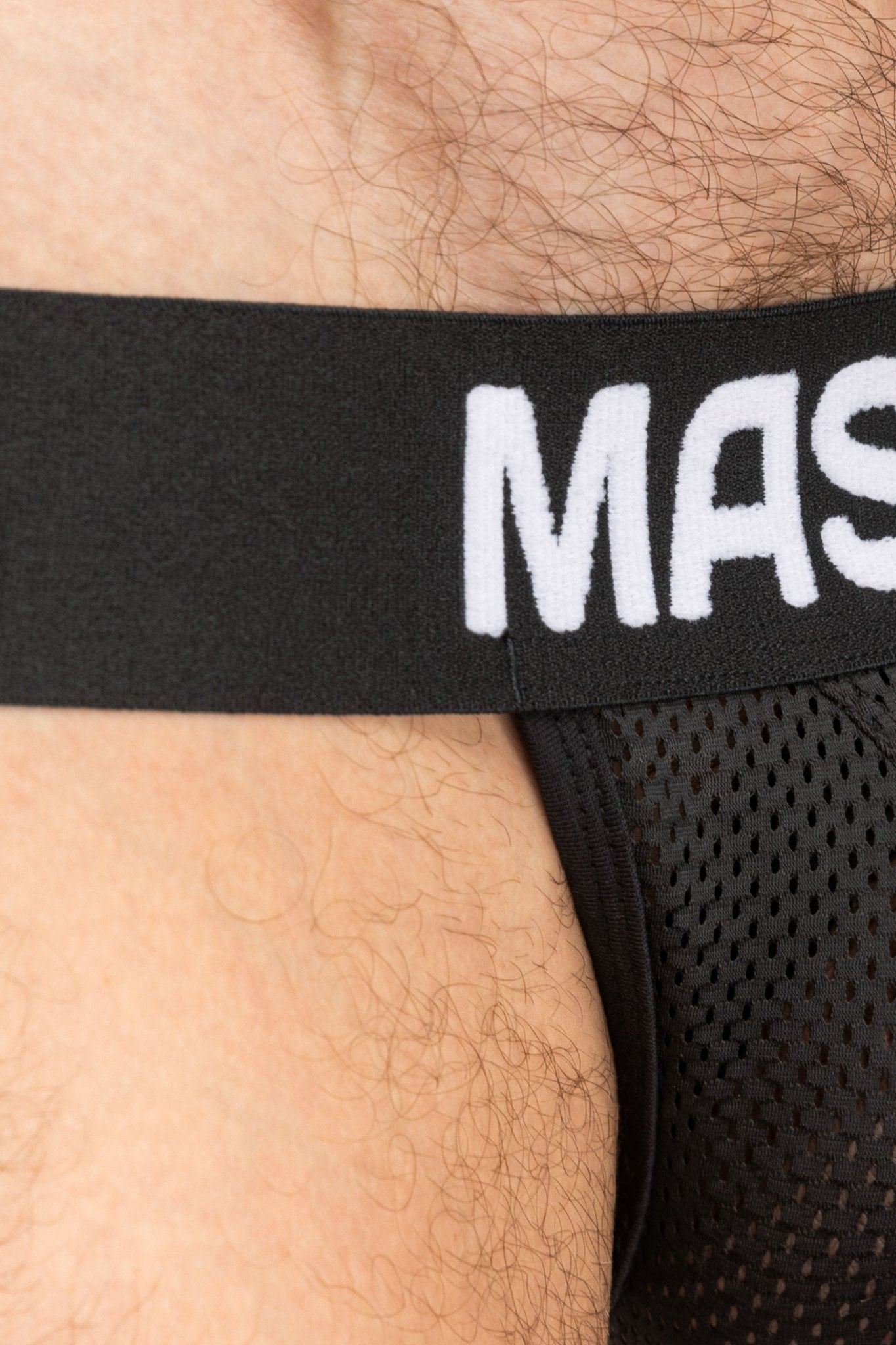 FISHER Jock with Mesh & BULGE - IN. Black - MJS152 - Y2 - www.maskulo.berlin - Local store
