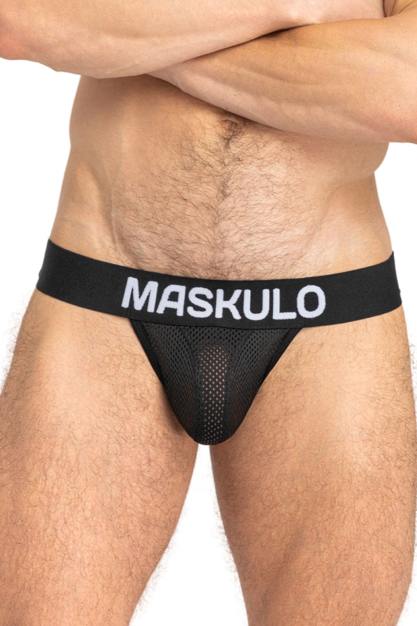 FISHER Jock with Mesh & BULGE - IN. Black - MJS152 - Y2 - www.maskulo.berlin - Local store