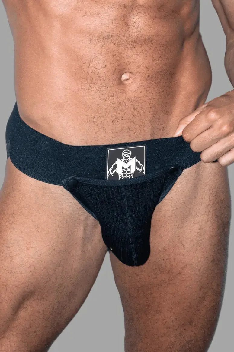 Frank Cyclone. Jockstrap with Removable Pouch. Black - MJS199 - Y1 - www.maskulo.berlin - Local store