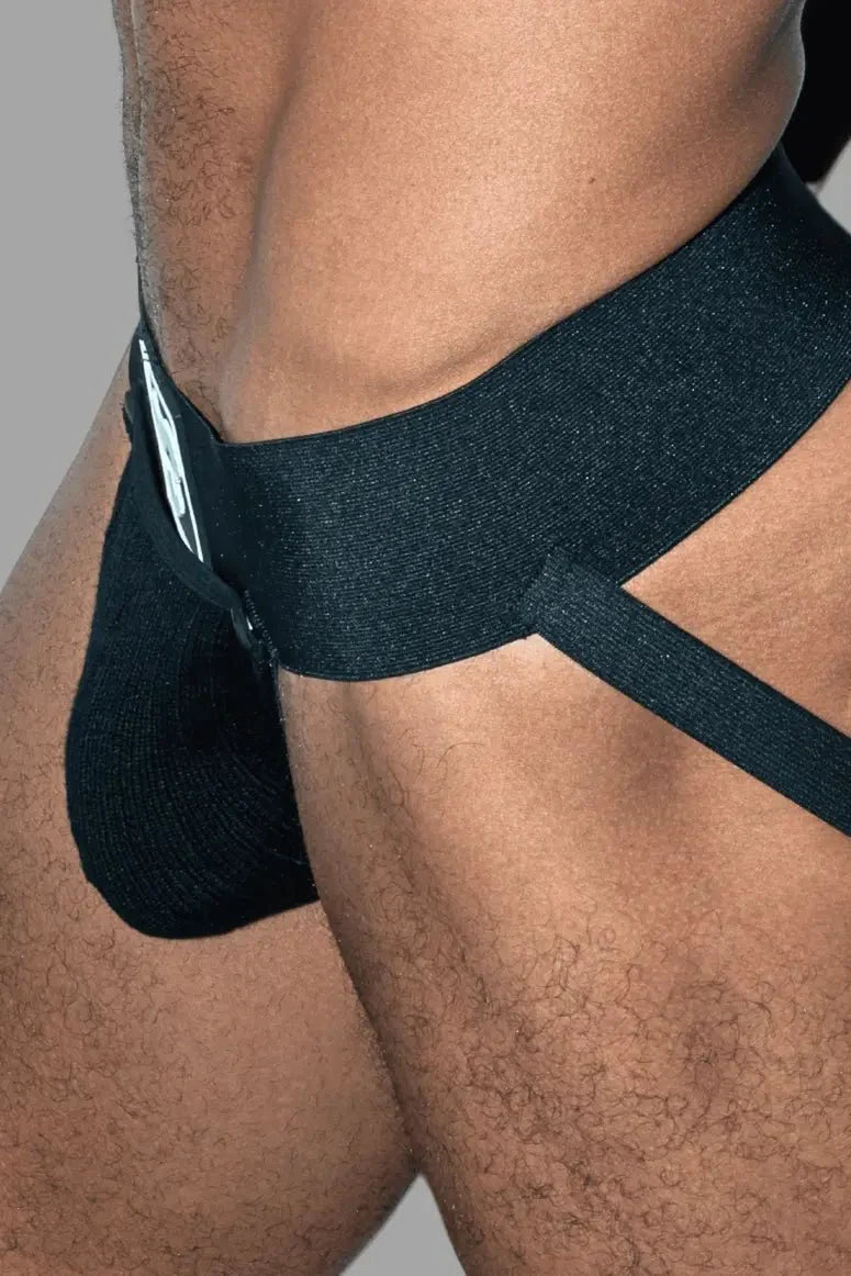 Frank Cyclone. Jockstrap with Removable Pouch. Black - MJS199 - Y1 - www.maskulo.berlin - Local store