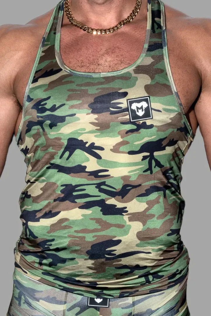 Gaell Sleek Tight Top. Silky Camouflage - MTP177 - Y2 - www.maskulo.berlin - Local store