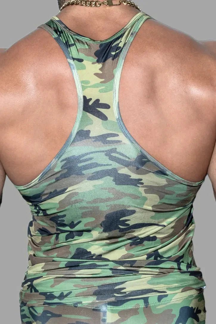 Gaell Sleek Tight Top. Silky Camouflage - MTP177 - Y2 - www.maskulo.berlin - Local store