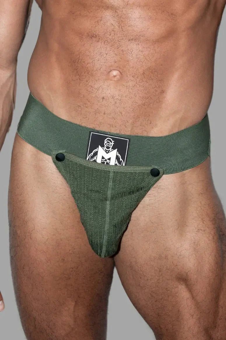 Gary Cyclone. Jockstrap with Removable Pouch. Army Green - MJS200 - Y1 - www.maskulo.berlin - Local store