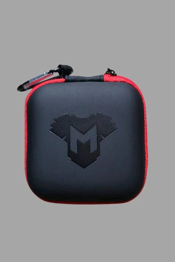 Jax Wanderlust. Mini Zip - Case with Carabiner. Black + Red - MCS103 - YX - www.maskulo.berlin - Local store