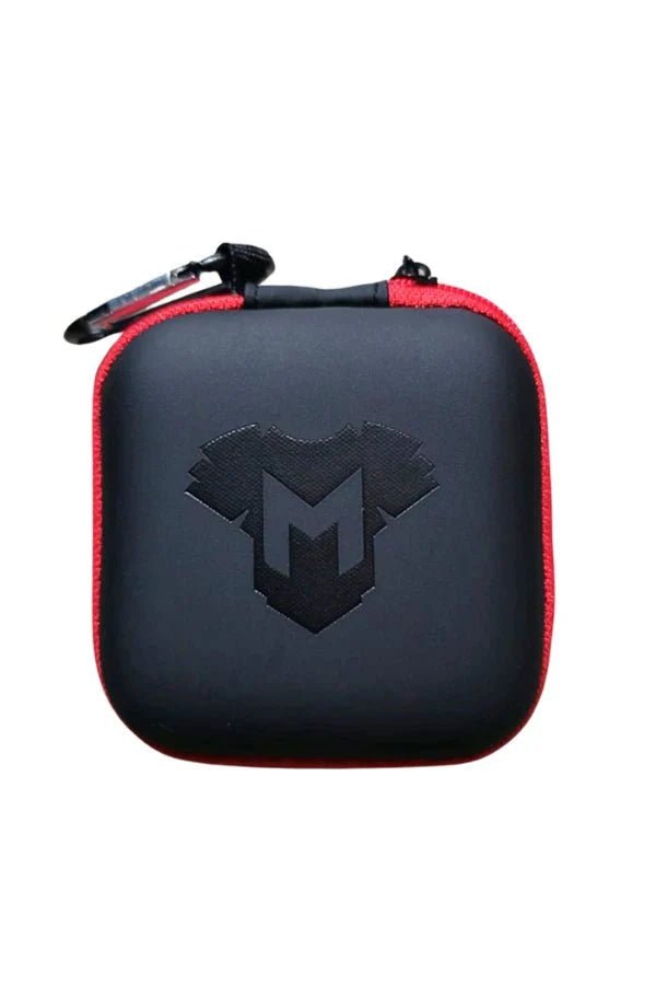 Jax Wanderlust. Mini Zip - Case with Carabiner. Black + Red - MCS103 - YX - www.maskulo.berlin - Local store