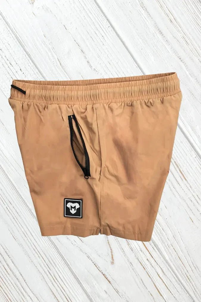 Jedd Synther Soft Shorts with Zip Pockets. Khaki - MSH269 - Y1 - www.maskulo.berlin - Local store