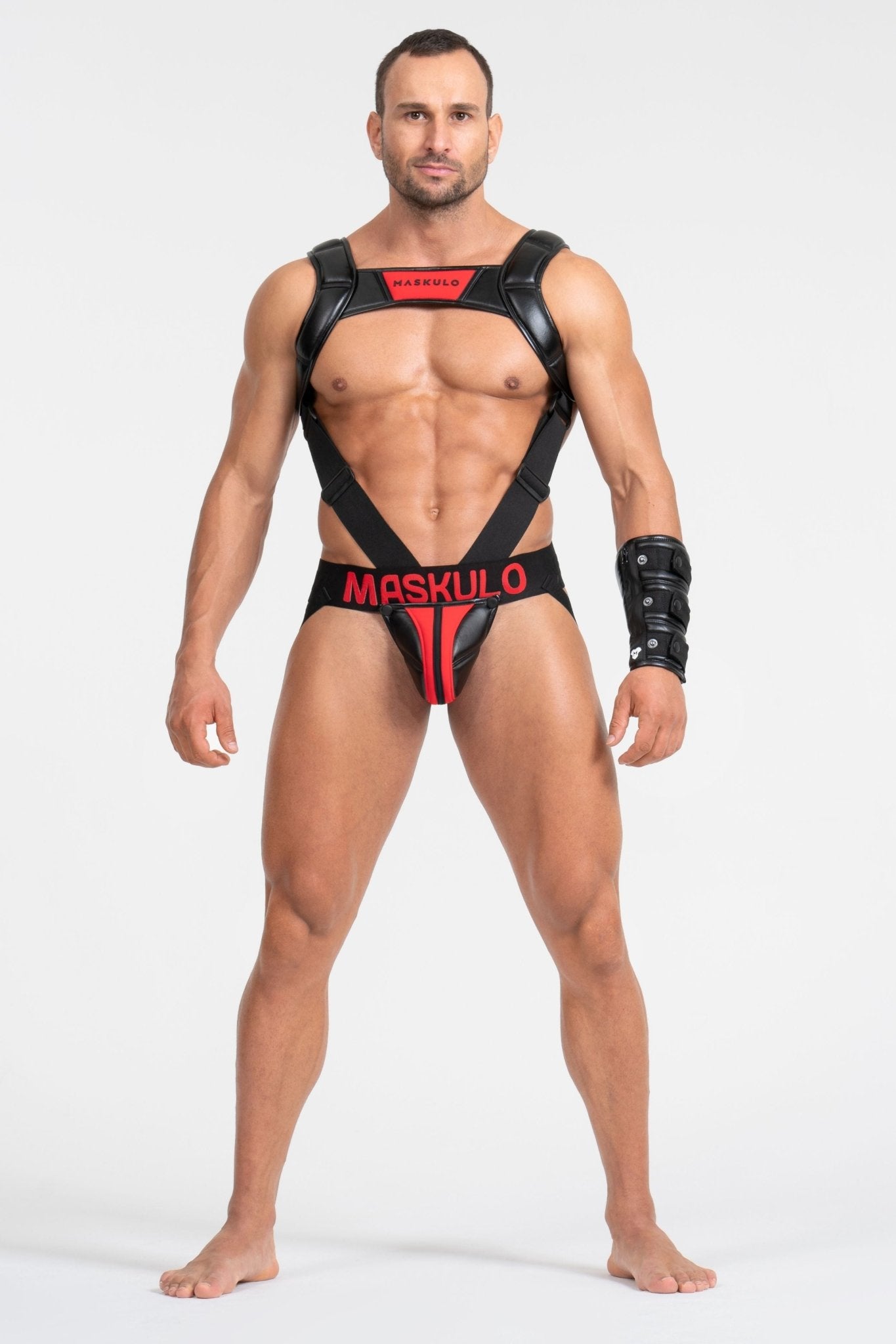 Jock 'Big Bulge'. Black+Red - MJS143 - Y1 - www.maskulo.berlin - Local store