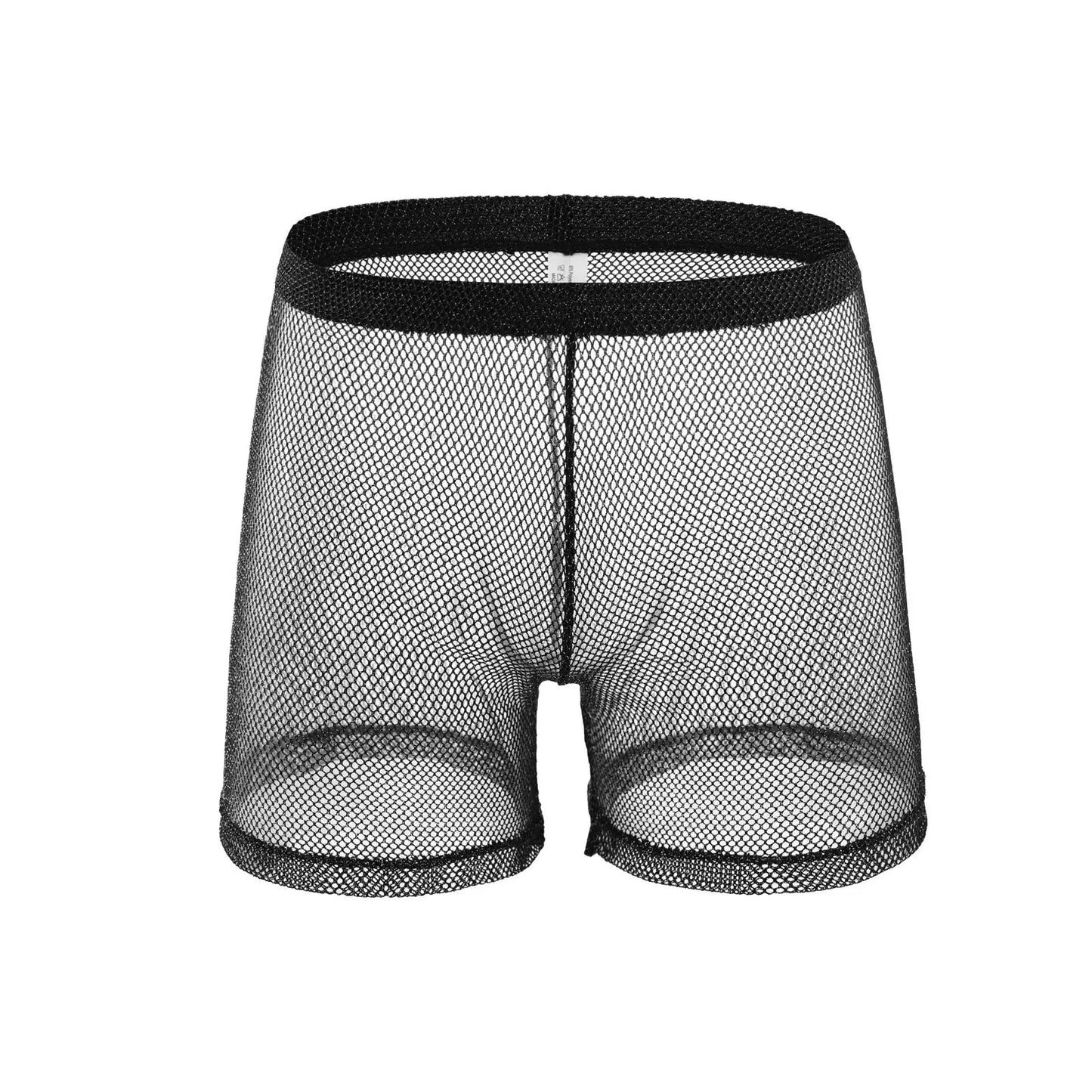 Mesh Shorts with Silvery Shine - NSH366-Y1 1 - www.maskulo.berlin Local City Store