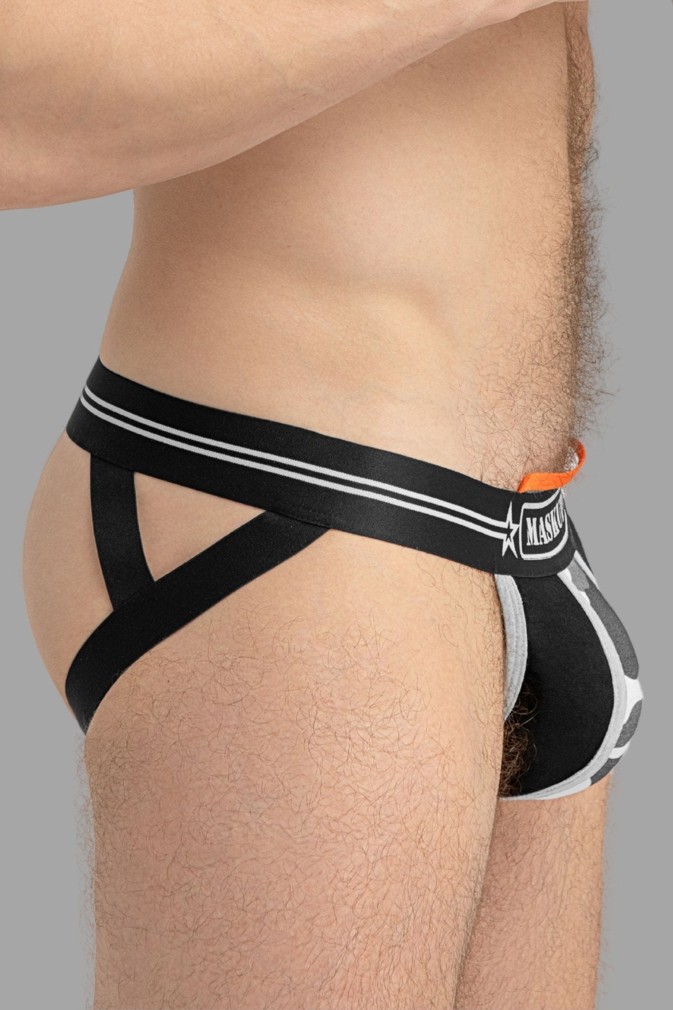 Military Jock with Lifter. Black - MJS141 - Y2 - www.maskulo.berlin - Local store
