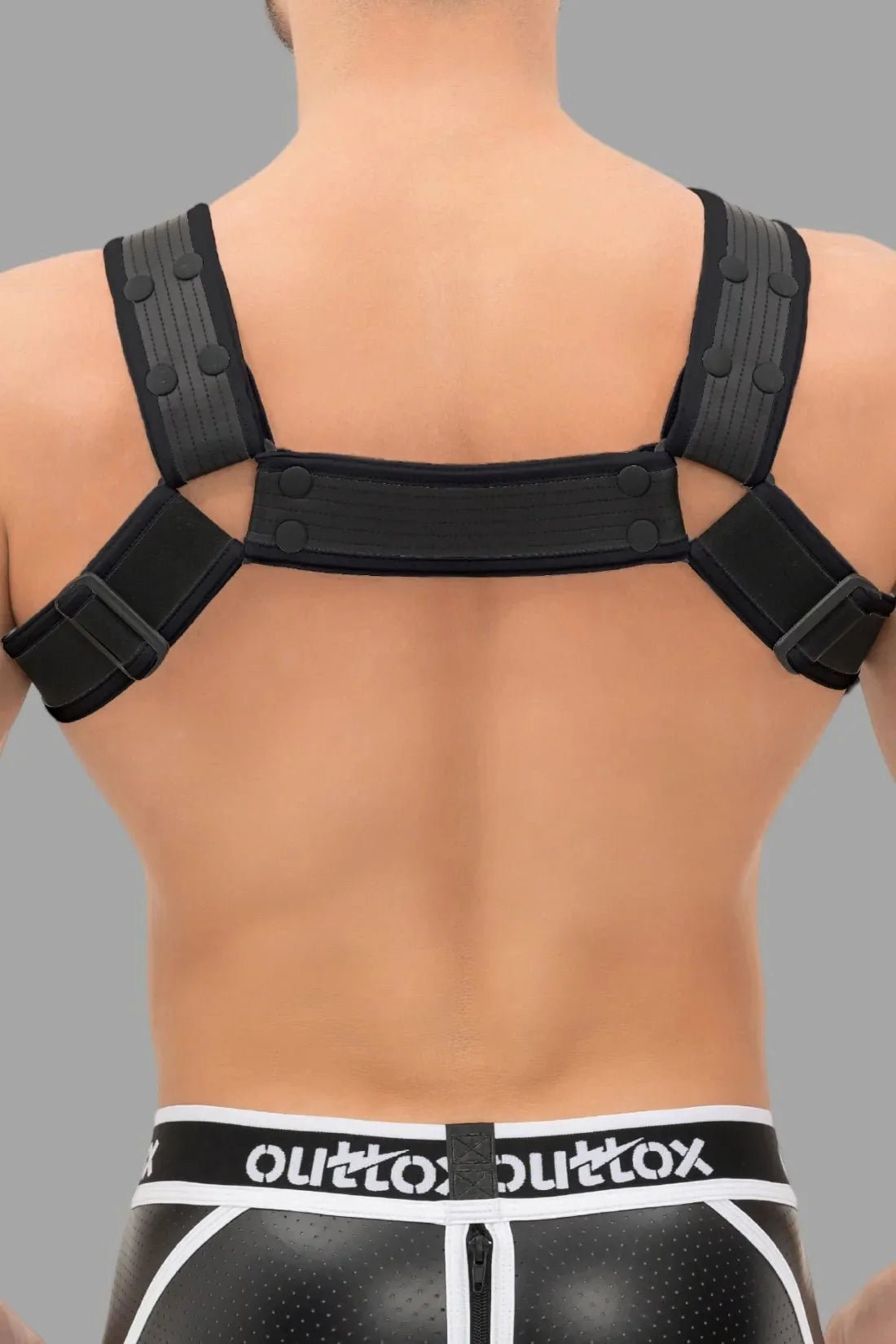 Outtox. Body Harness with Snaps. Black - XHR118 - Y5 - www.maskulo.berlin - Local store