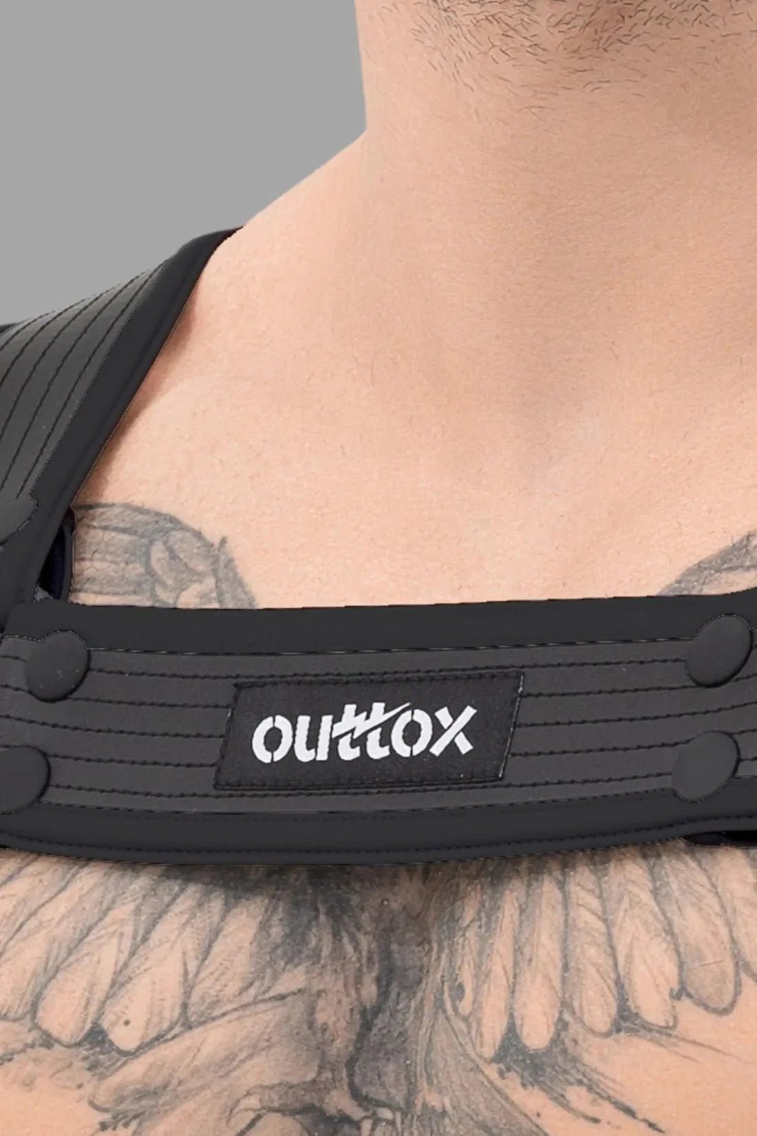 Outtox. Body Harness with Snaps. Black - XHR118 - Y5 - www.maskulo.berlin - Local store