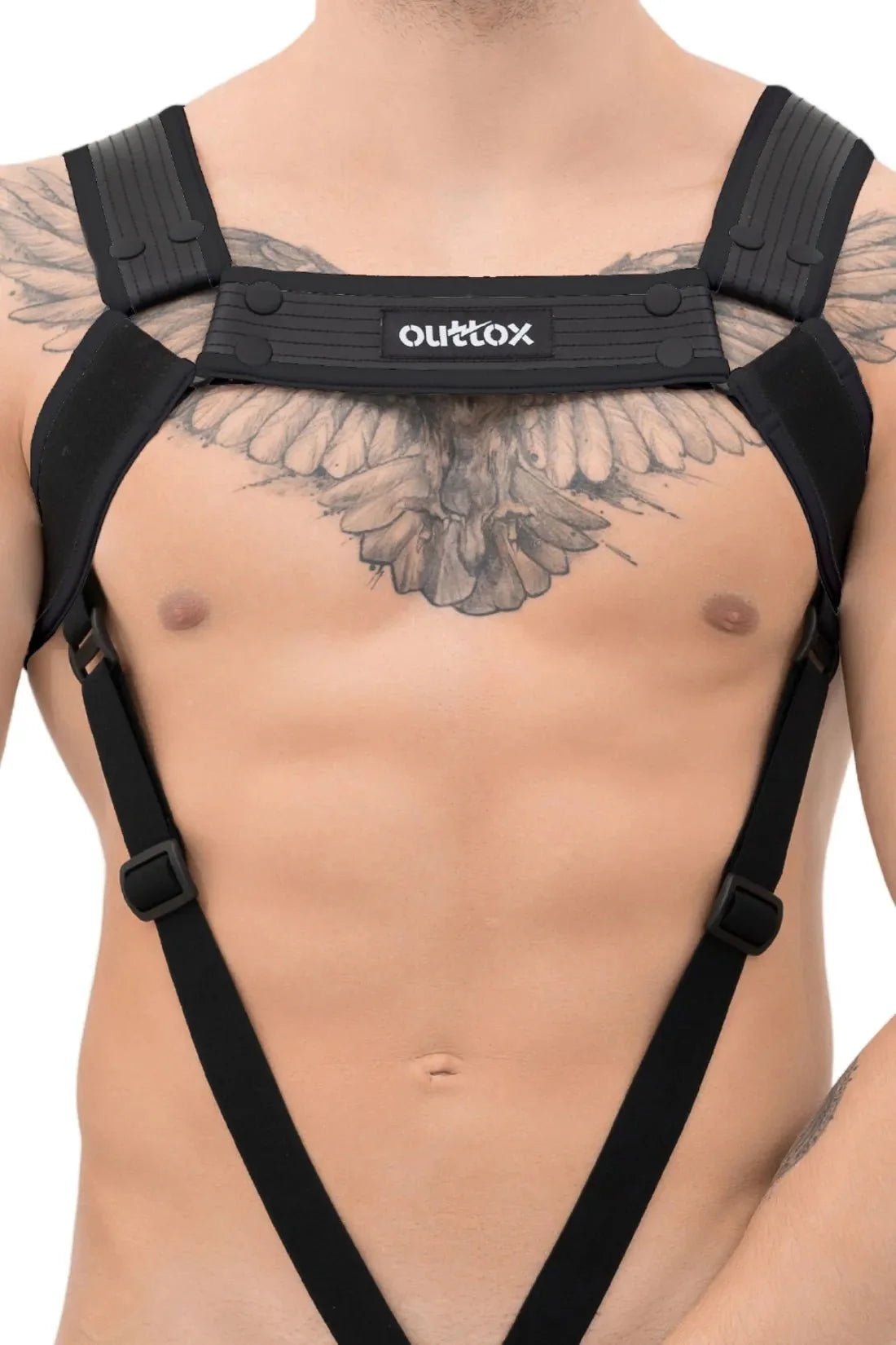 Outtox. Body Harness with Snaps. Black - XHR118 - Y5 - www.maskulo.berlin - Local store