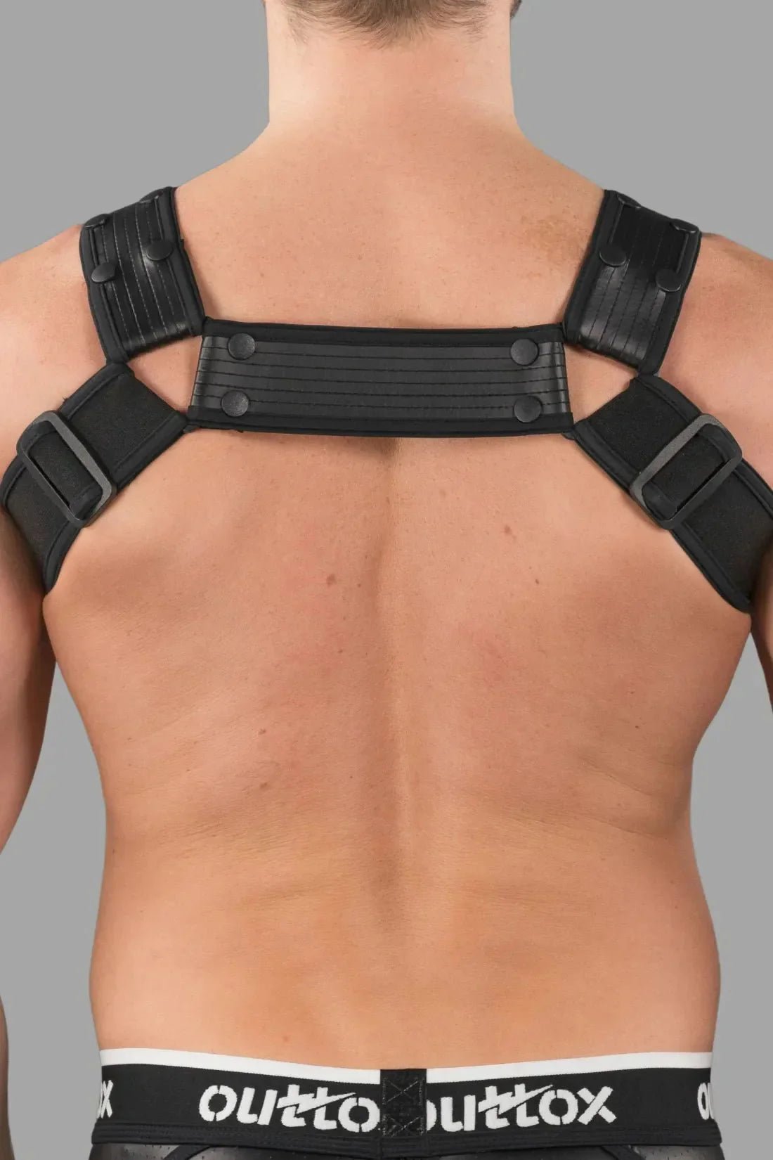 Outtox by Maskulo. Body Harness with Snaps. Black - XHR120 - Y1 - www.maskulo.berlin - Local store