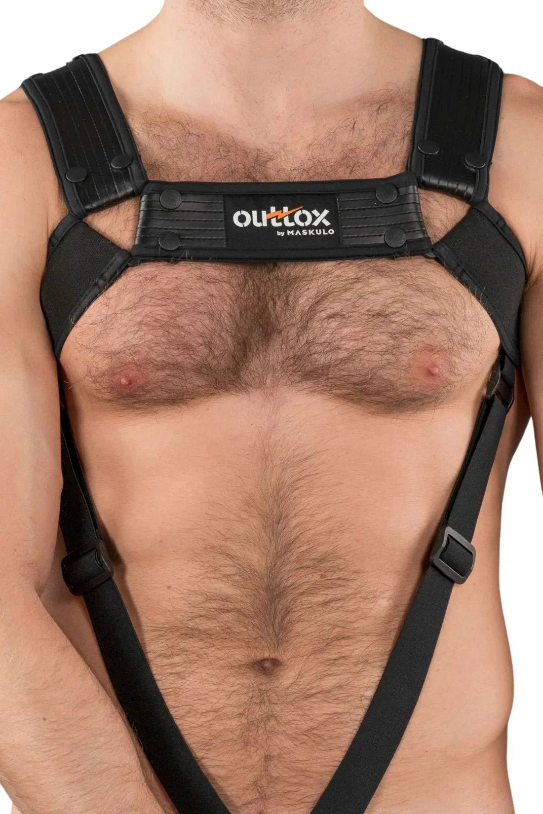 Outtox by Maskulo. Body Harness with Snaps. Black - XHR120 - Y1 - www.maskulo.berlin - Local store