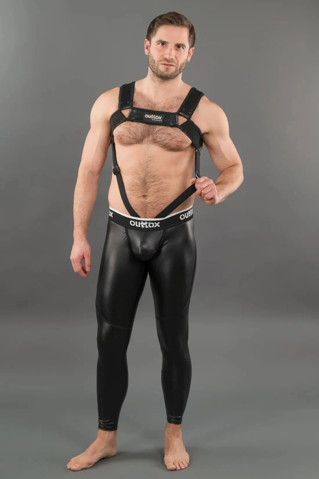 Outtox by Maskulo. Body Harness with Snaps. Black - XHR120 - Y1 - www.maskulo.berlin - Local store