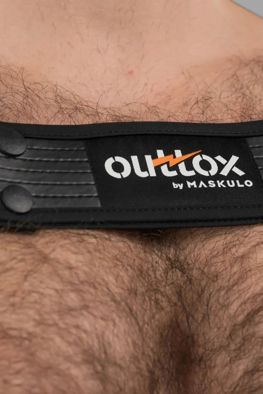 Outtox by Maskulo. Bulldog Harness with Snaps. Black - XHR119 - Y1 - www.maskulo.berlin - Local store