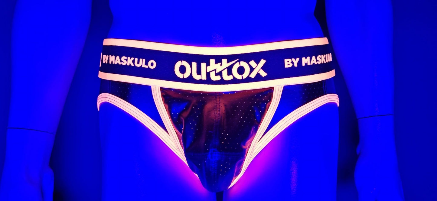 Outtox by Maskulo. Open Rear Shorts with Snap Codpiece. Orange - XSH118 - Y1 - www.maskulo.berlin - Local store