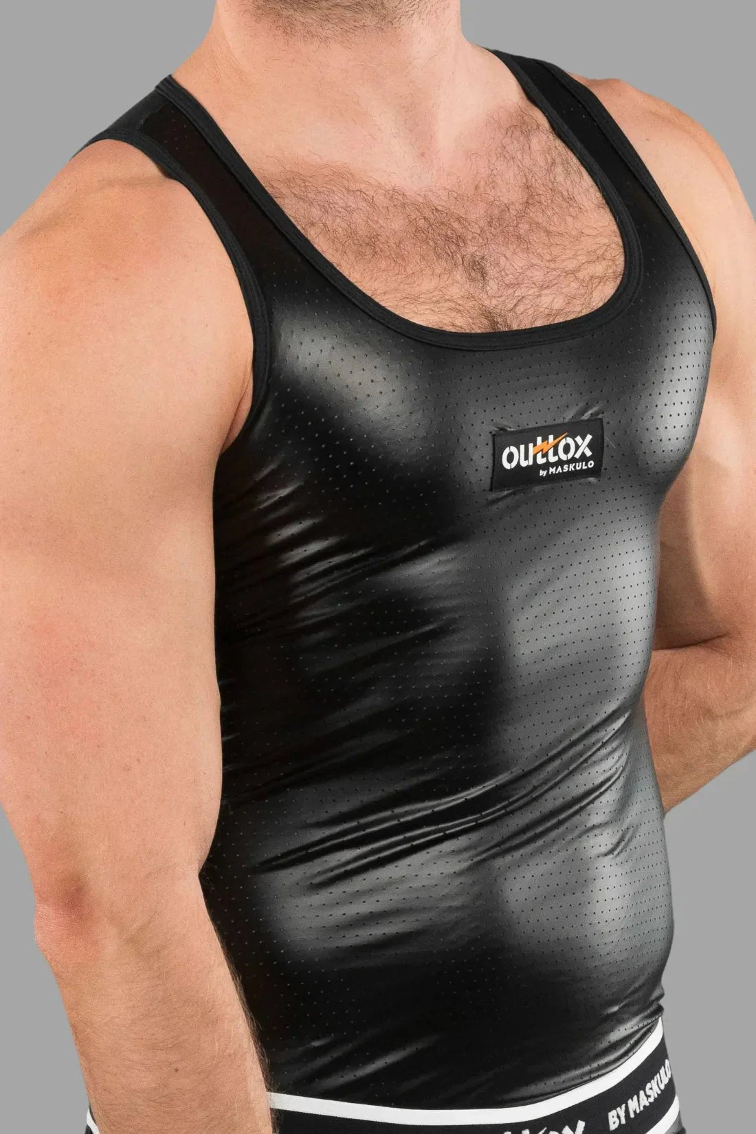 Outtox by Maskulo. Tank top. Black - XTP105 - Y1 - www.maskulo.berlin - Local store