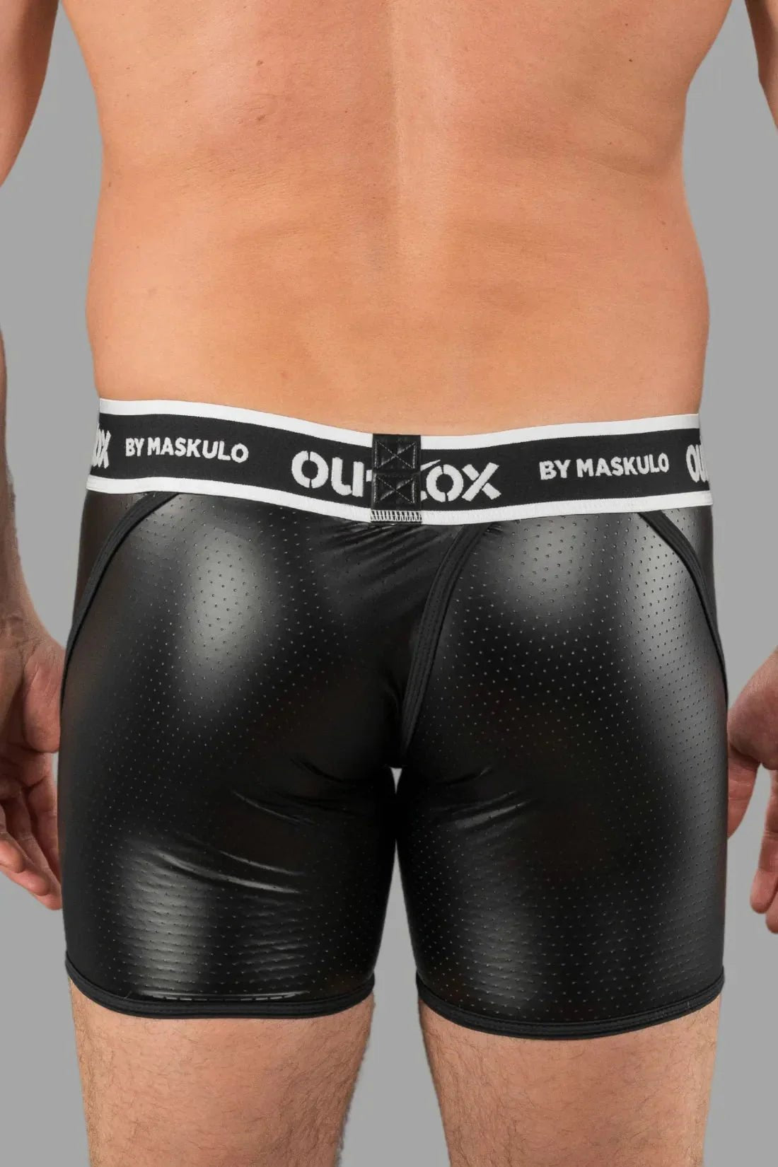 Outtox by Maskulo. Wrapped Rear Shorts with Snap Codpiece. Black - XSH117 - Y1 - www.maskulo.berlin - Local store