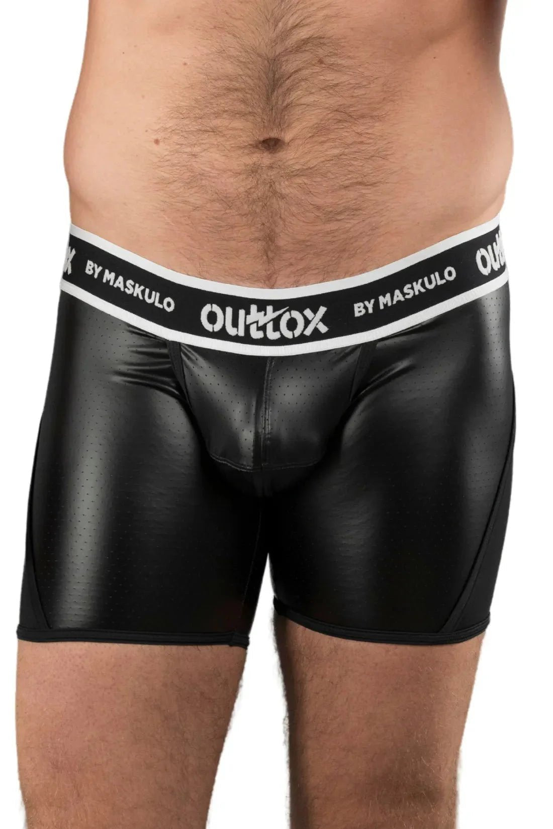 Outtox by Maskulo. Wrapped Rear Shorts with Snap Codpiece. Black - XSH117 - Y1 - www.maskulo.berlin - Local store