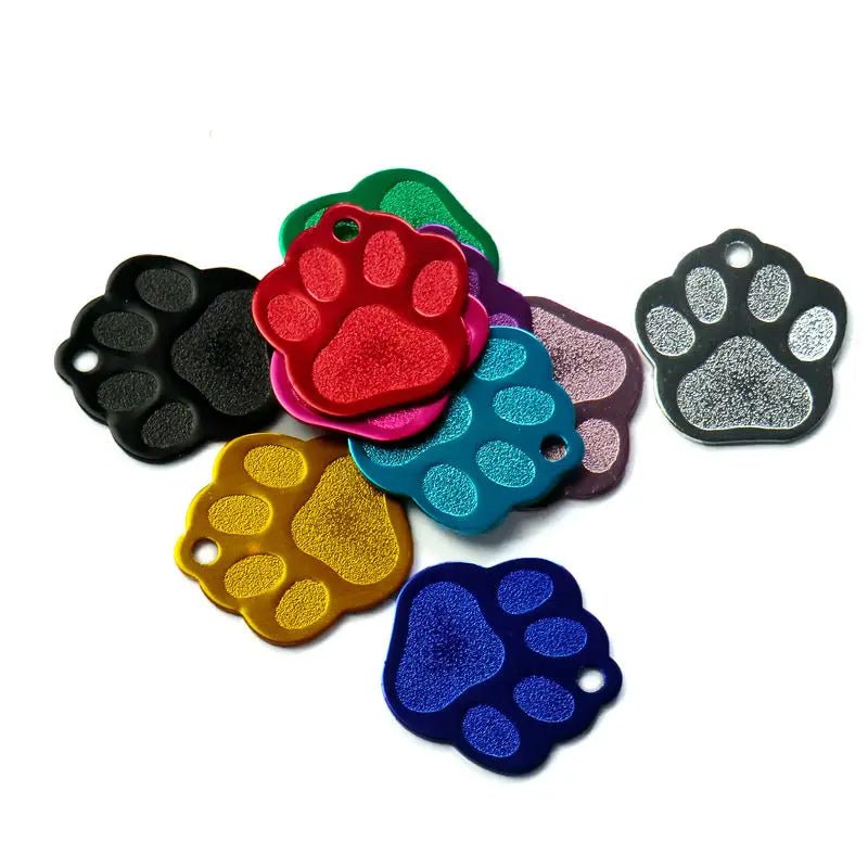 Puppy Paw 28 mm Metal Tag Keychain. Black Shine - NQ3120-YX 4 - www.maskulo.berlin Local City Store