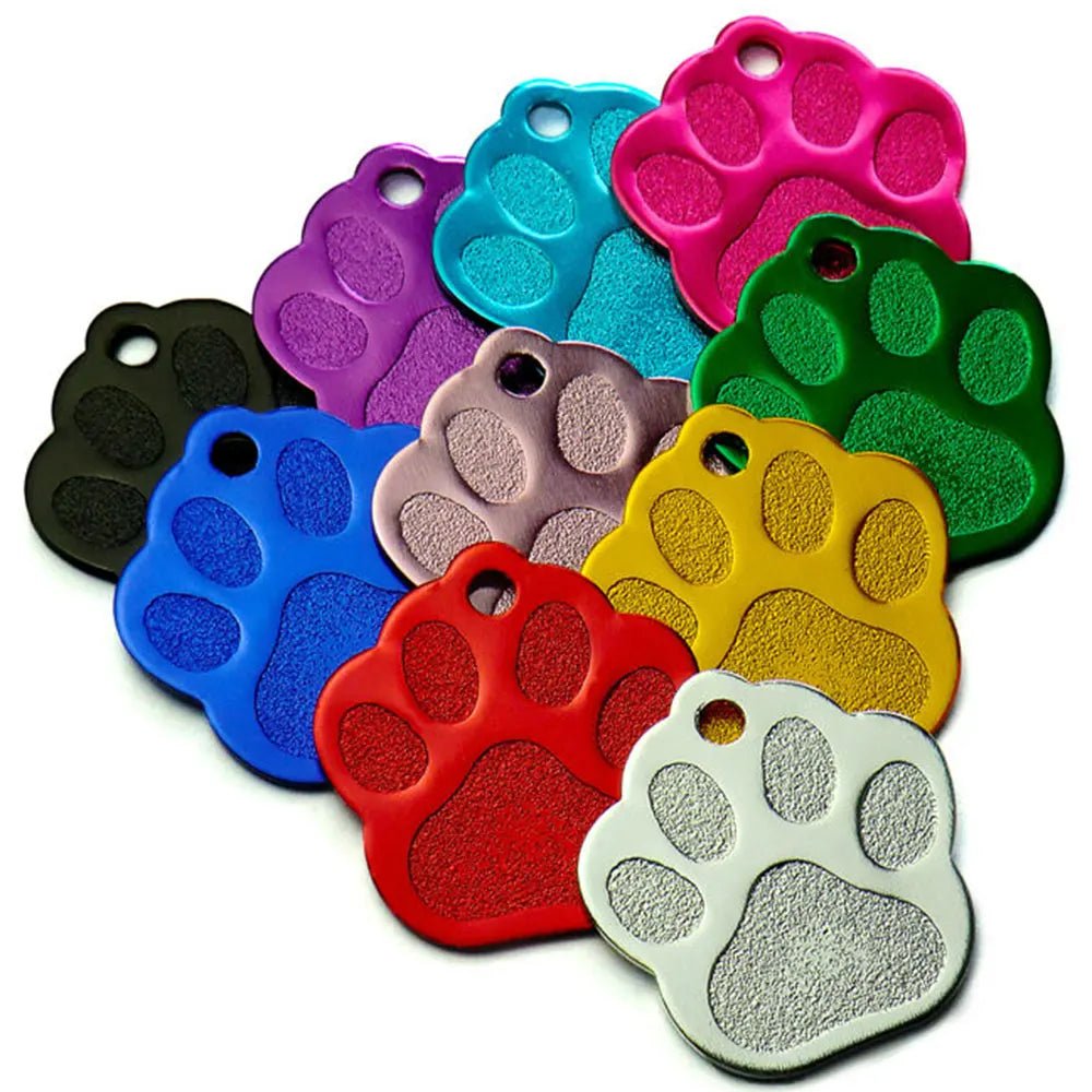 Puppy Paw 28 mm Metal Tag Keychain. Black Shine - NQ3120-YX 6 - www.maskulo.berlin Local City Store