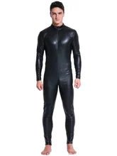 Thin PU Full Body Suit with Sleeves - NST339-Y1 1 - www.maskulo.berlin Local City Store