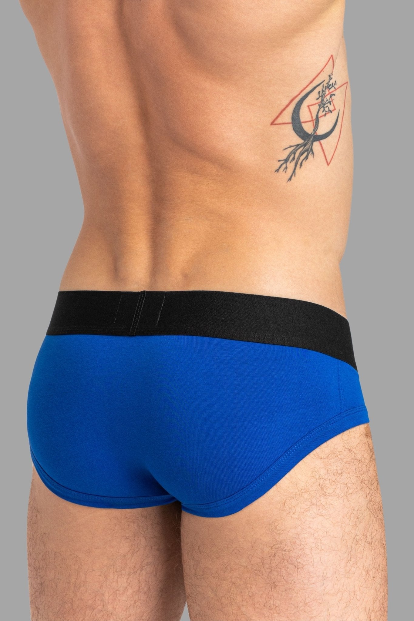 Tiger Briefs POUCH - SNAP. Blue+White - MBR137 - Y2 - www.maskulo.berlin - Local store