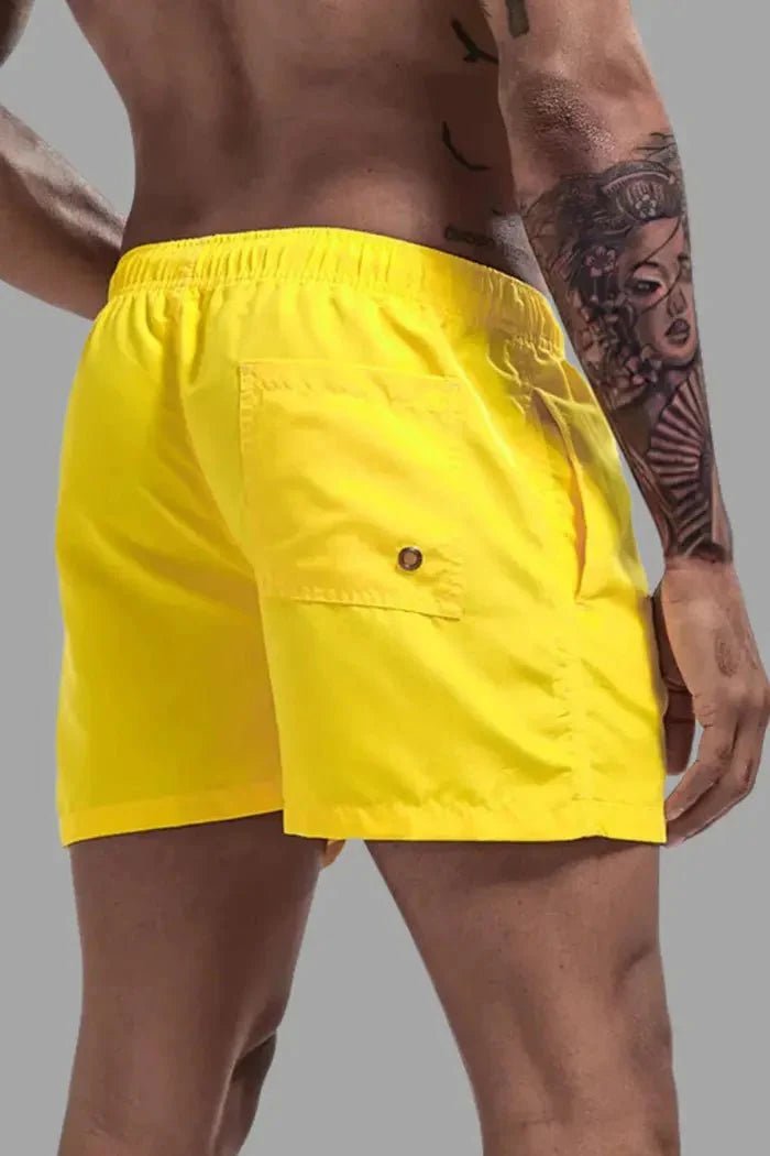Triton Cyclone Soft - Touch Nylon Shorts. Yellow - MSH243 - Y2 - www.maskulo.berlin - Local store