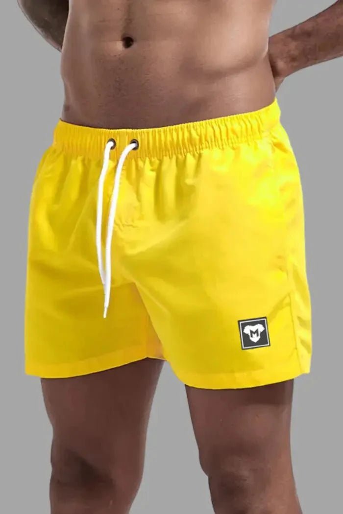 Triton Cyclone Soft - Touch Nylon Shorts. Yellow - MSH243 - Y2 - www.maskulo.berlin - Local store