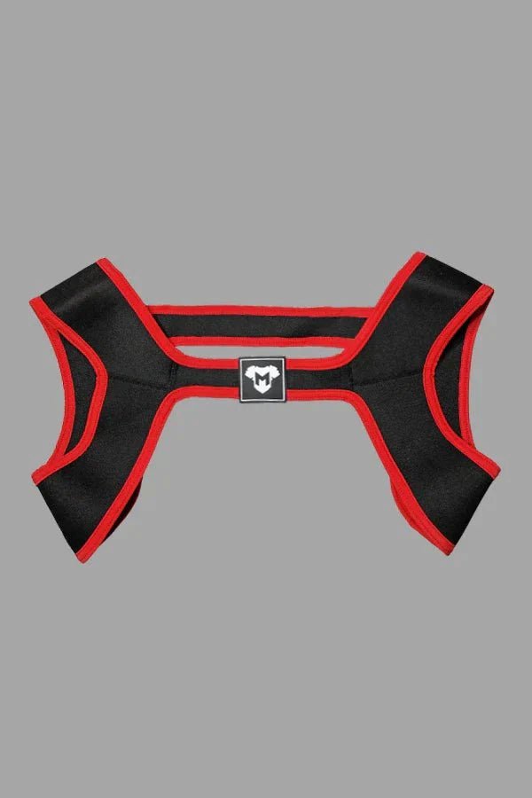 Zale Aquatorr Neoprene Chest Harness. Black + Red - MHR189 - Y2 - www.maskulo.berlin - Local store