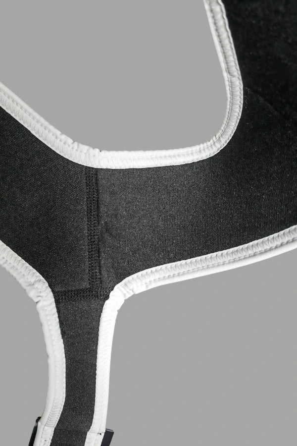 Zale Aquatorr Neoprene Chest Harness. Black + White - MHR190 - Y2 - www.maskulo.berlin - Local store
