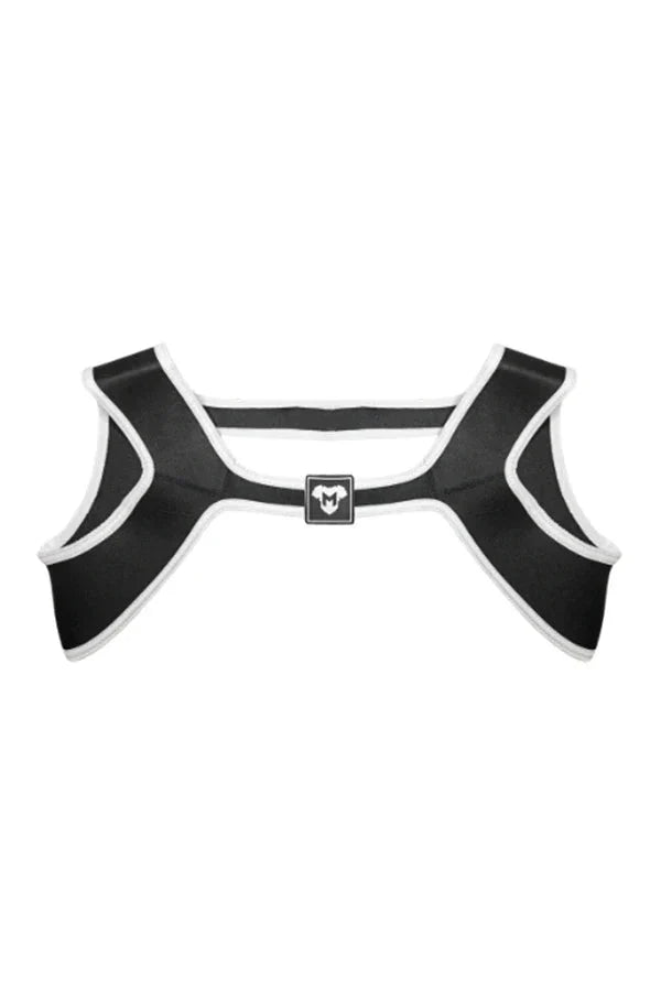 Zale Aquatorr Neoprene Chest Harness. Black + White - MHR190 - Y2 - www.maskulo.berlin - Local store