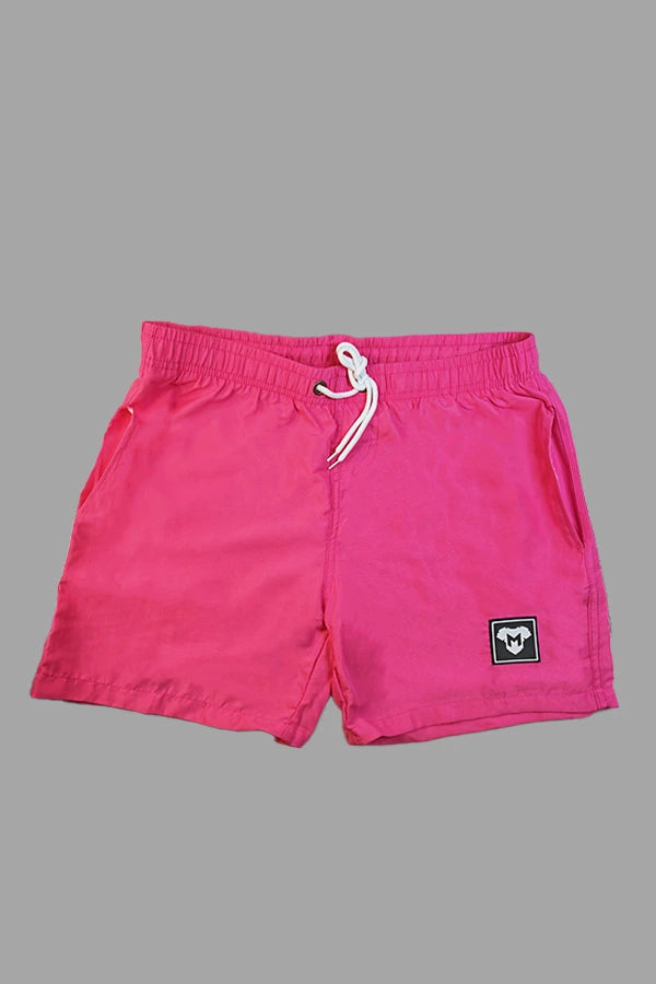 Sable Cyclone Soft-Touch Nylon Shorts. Rose Red