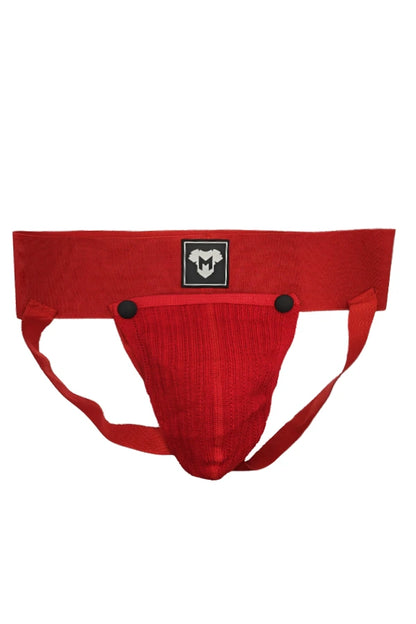 Dash Cyclone. Jockstrap with removable pouch. Red