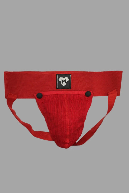 Dash Cyclone. Jockstrap with removable pouch. Red